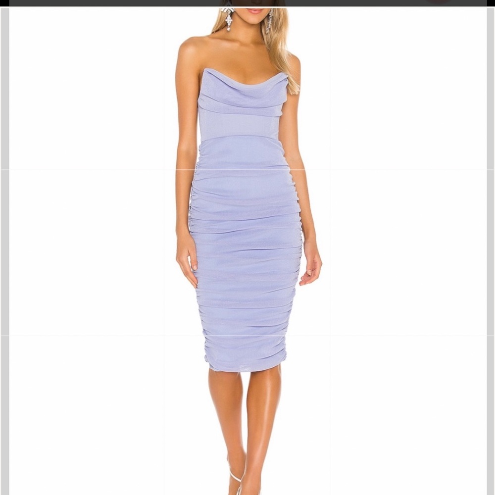 Michael Costello Lavender Midi Dress